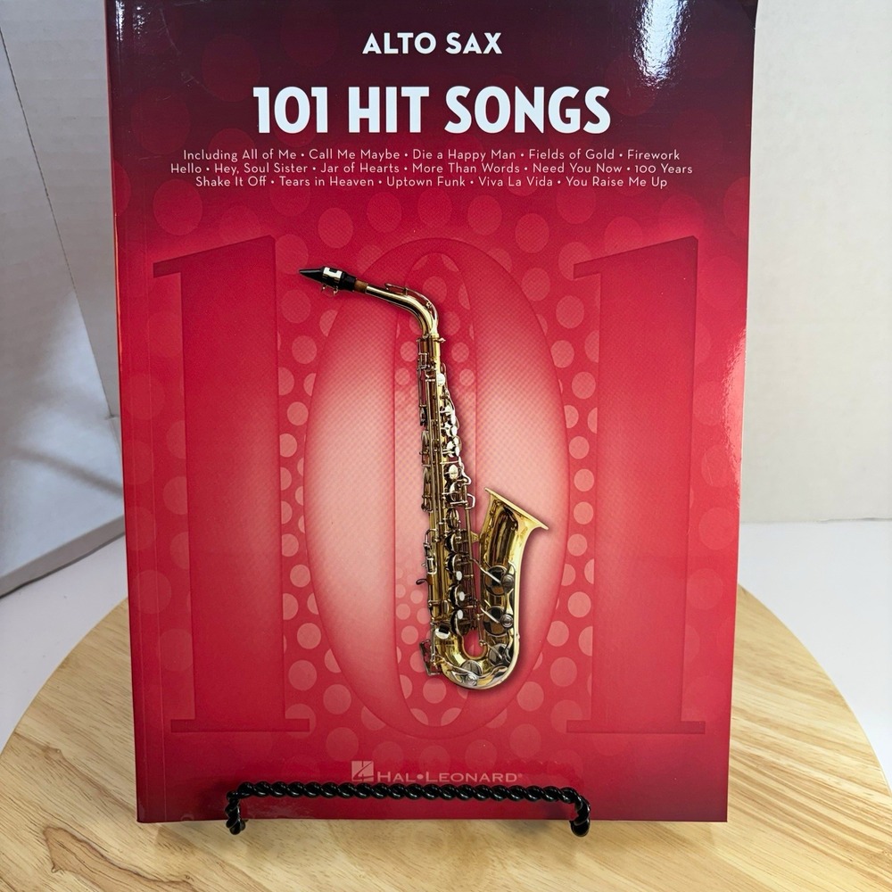Hal Leonard 101 Hit Songs Pop Selections Alto Sax Solo Intermediate Songbook